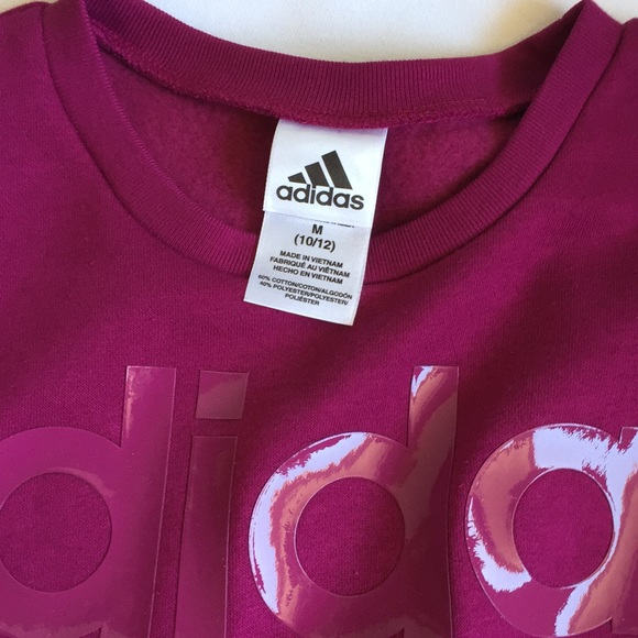 Adidas Sweatshirt Girls Size Medium - Picture 2 of 4